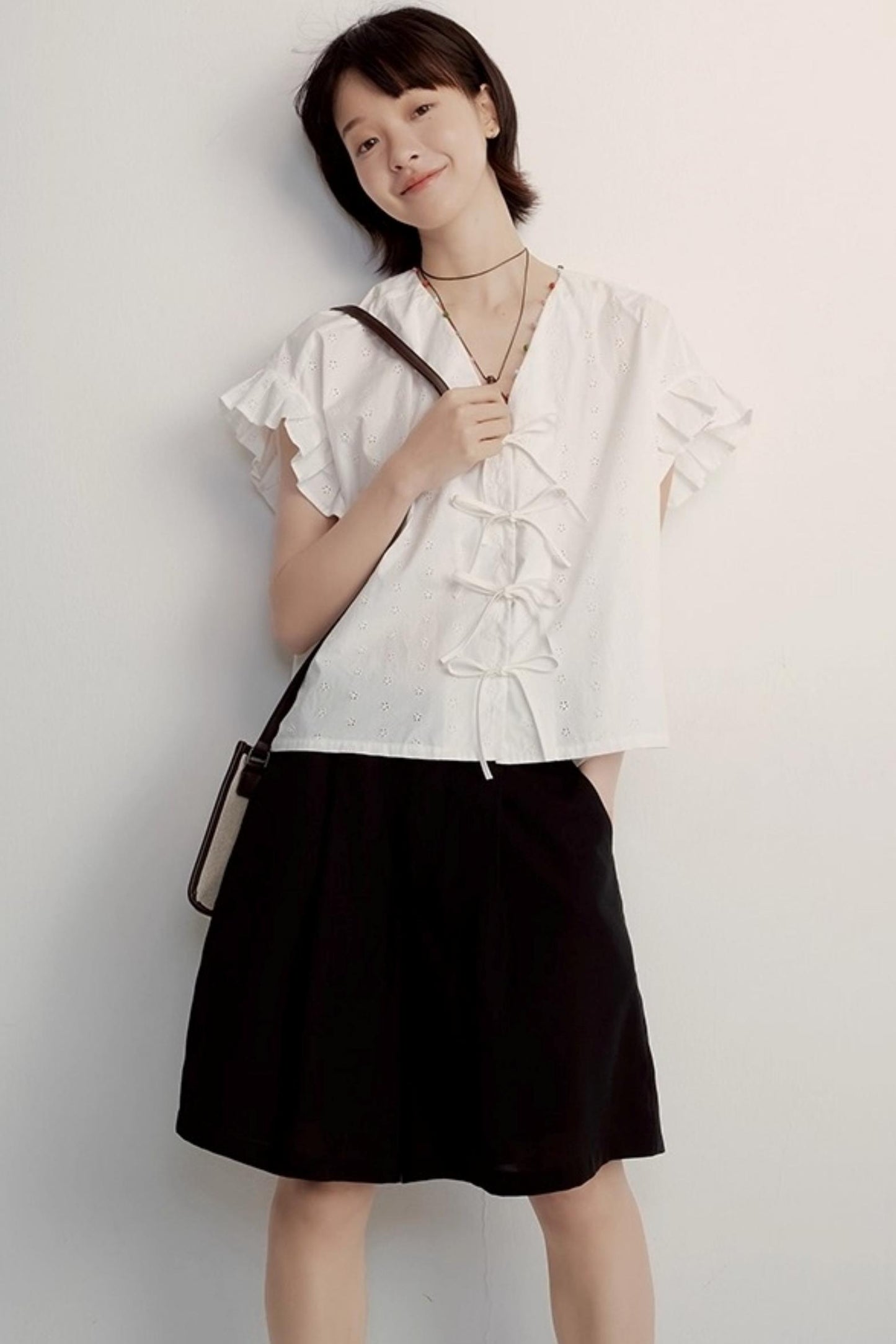 Black Tencel Circus Shorts