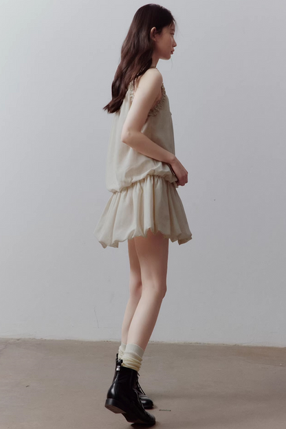 Apricot Gray Bud Dress