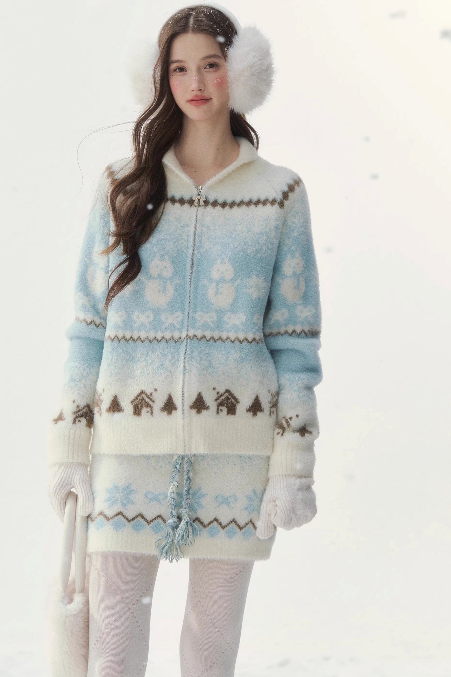 First Snow Nerzjacke und Rock Set