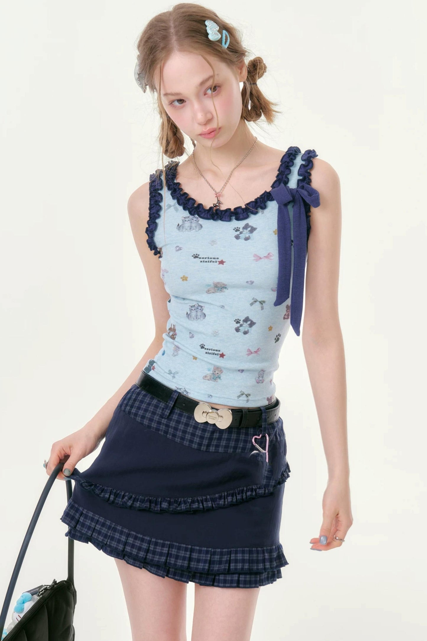 Playful Paradise Ruffled Camisole