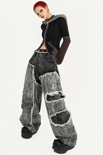Wasteland Personality Loose Jeans
