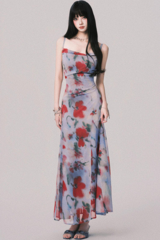 Seaside Swing Halter Dress