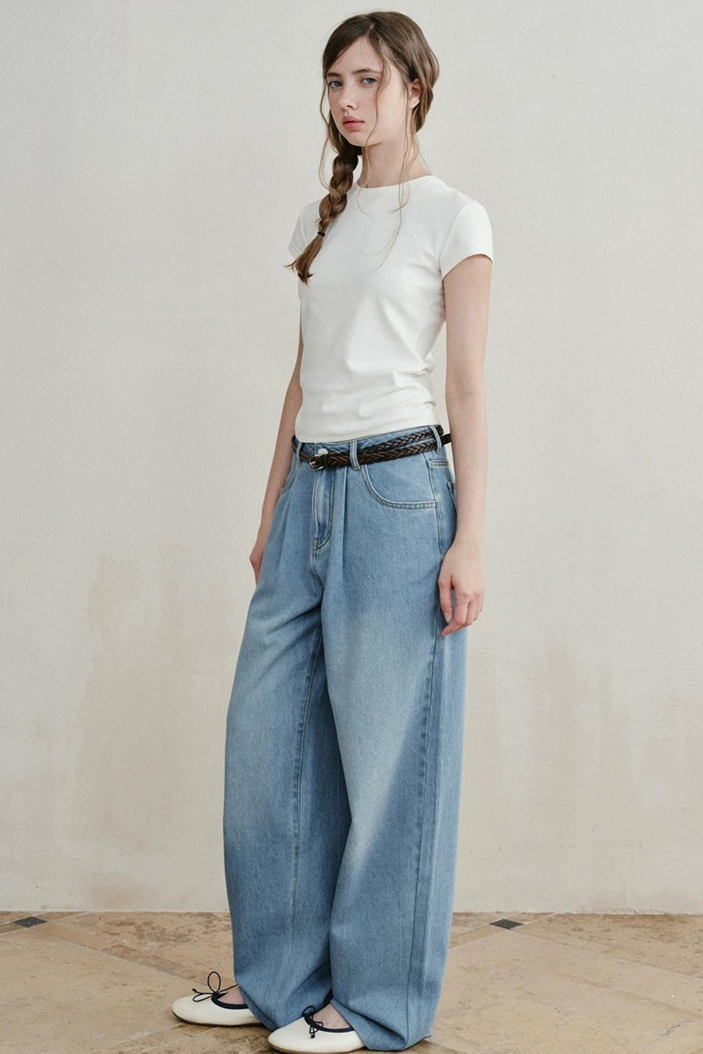Sea Salt Washed Denim Pants