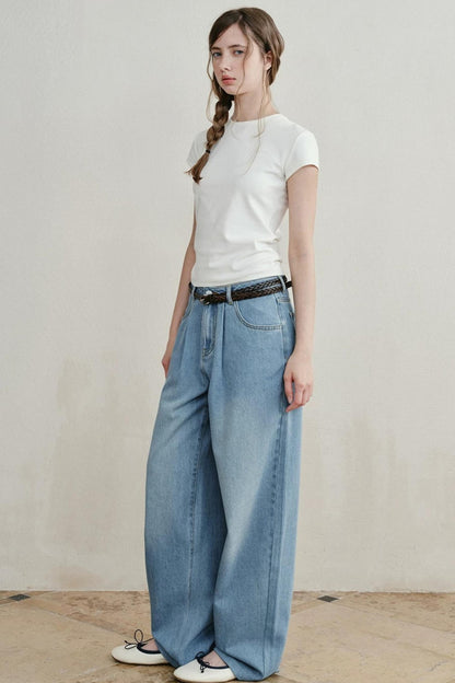 Sea Salt Washed Denim Pants
