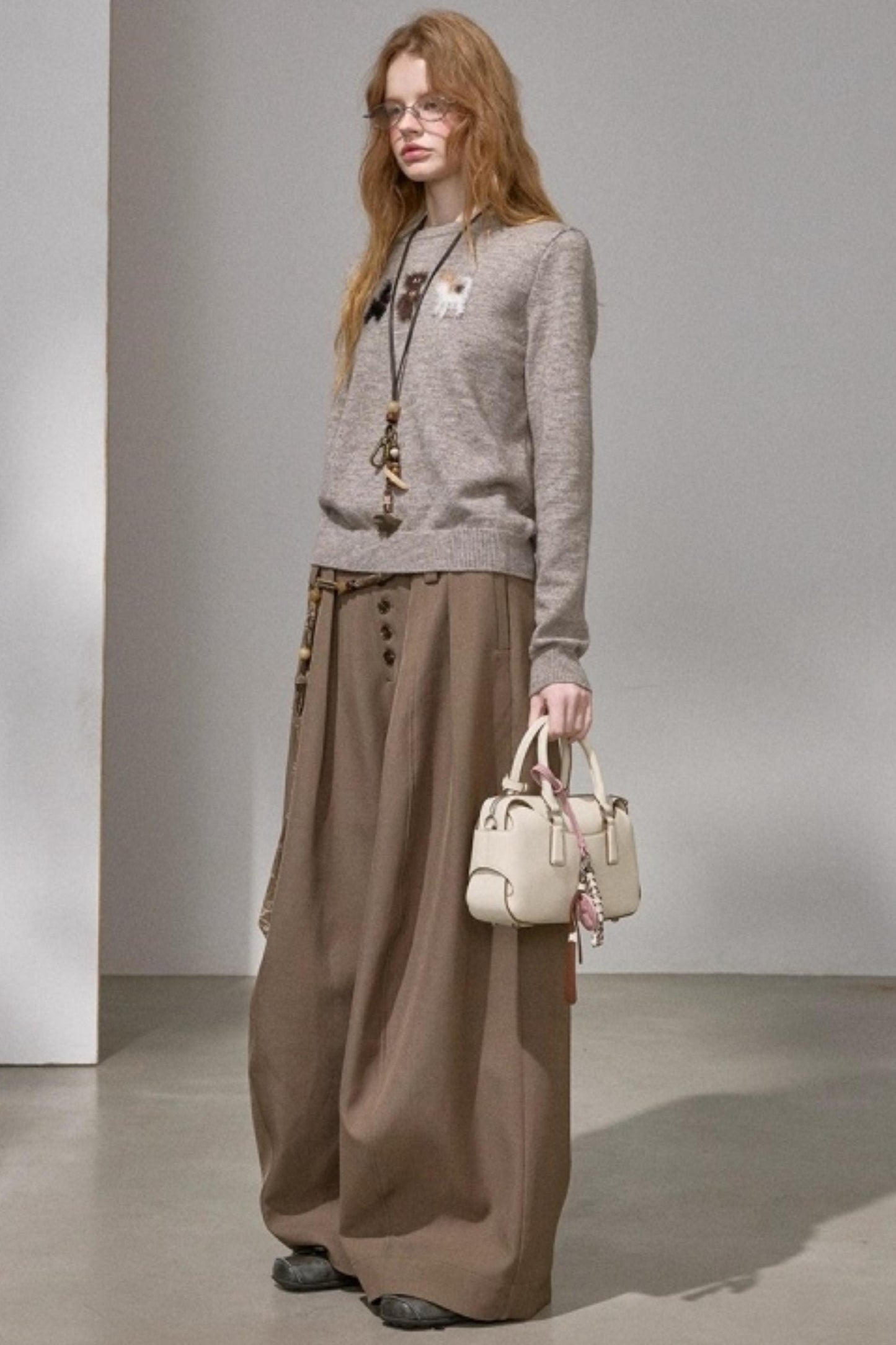 Faux Mink Fur Knit Sweater