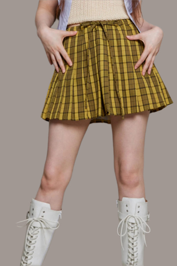 Retro Plaid Skirt