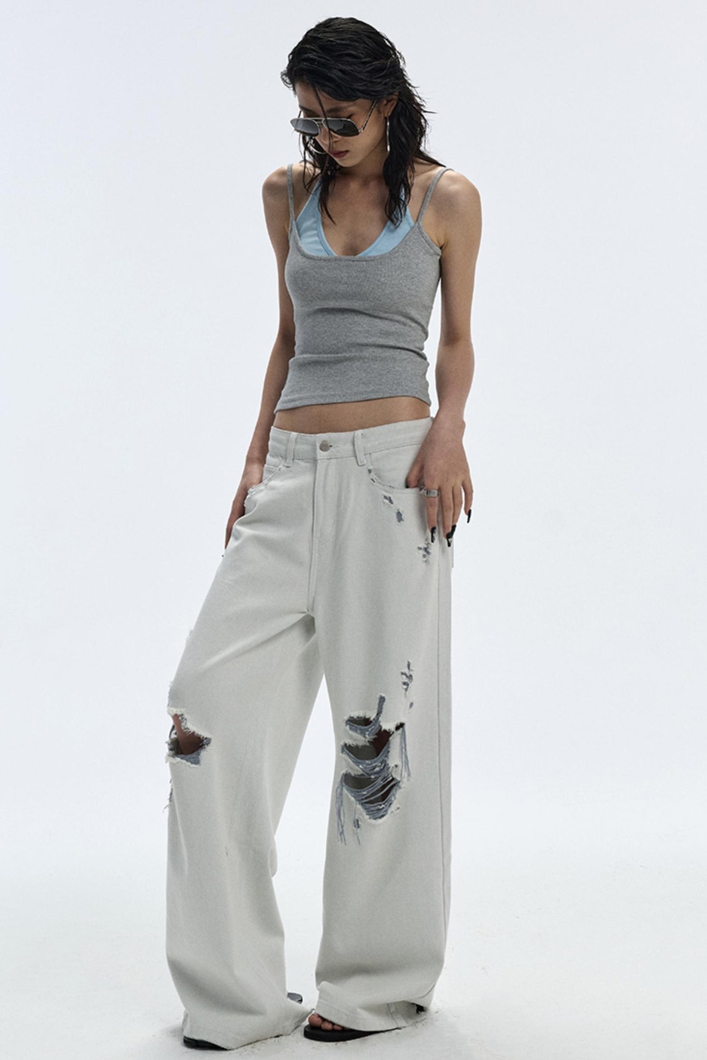 Summer Breathing Wide-Leg Jeans