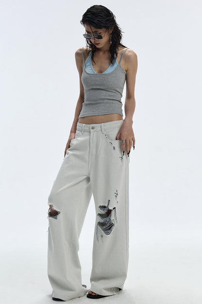 Summer Breathing Wide-Leg Jeans