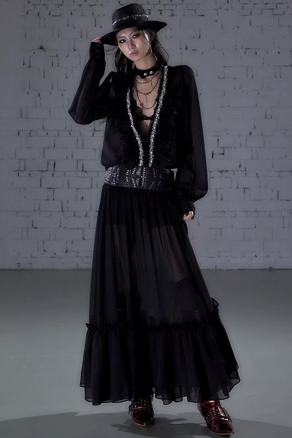 Modern Palace Chiffon Dress