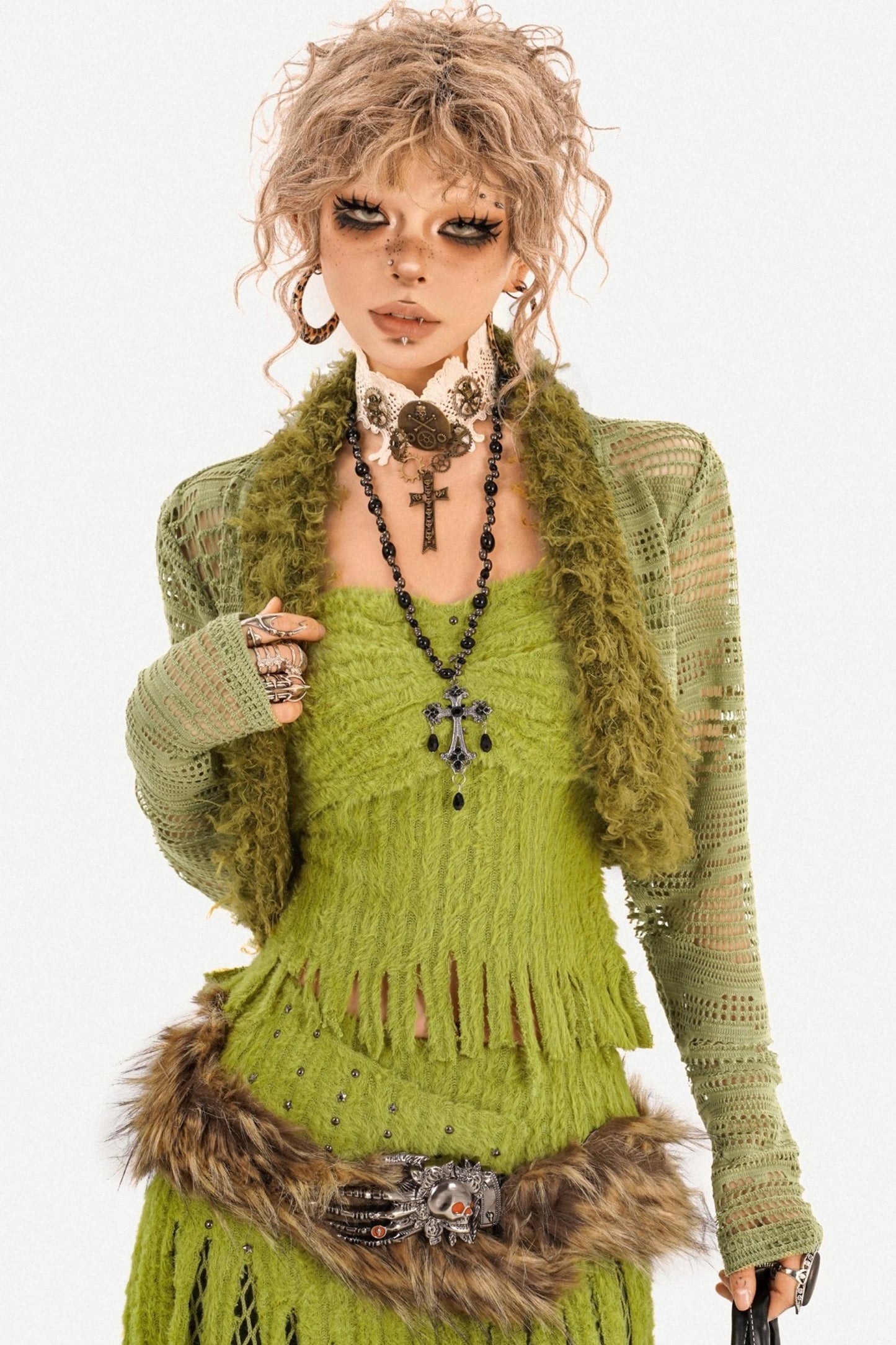 Plush Mesh Skirt Set-Up