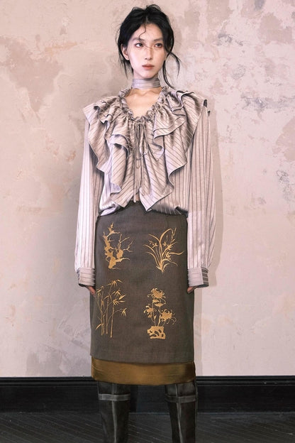 Gentlemans Embroidered Skirt