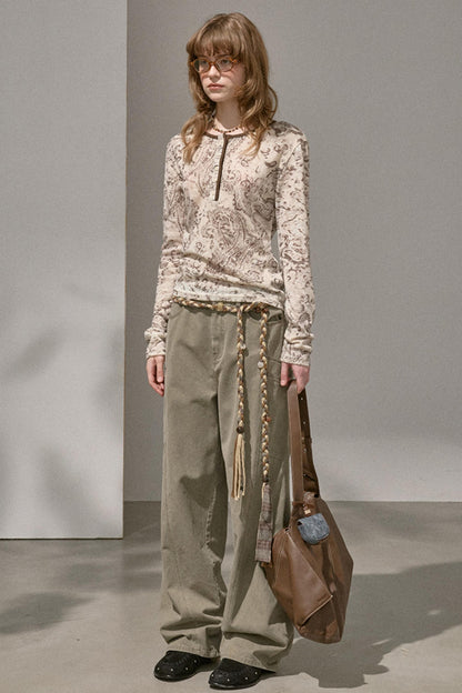 Luxury Riveted Casual Pants