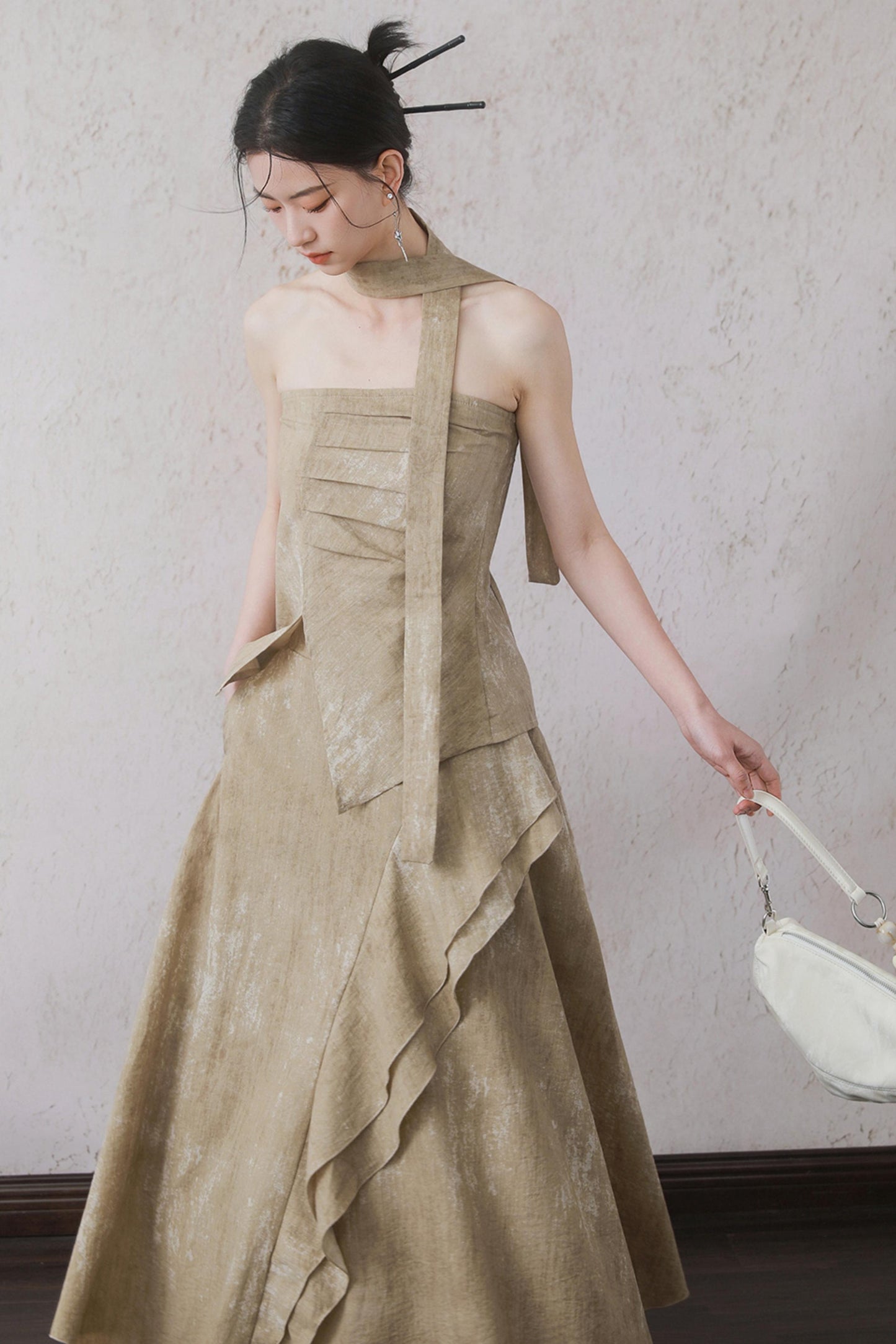 Oat-Dyed Lotus Leaf Ribbon Set