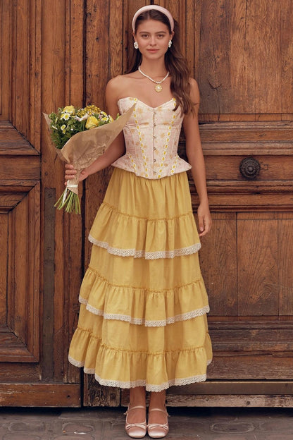 Flower Lace Skirt Set-Up