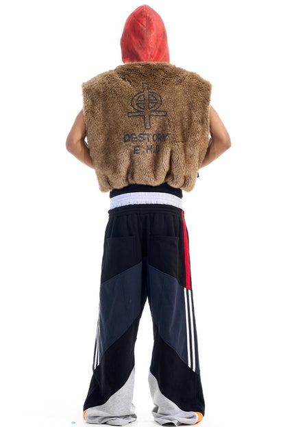 Patchwork Camouflage Hooded Jacket