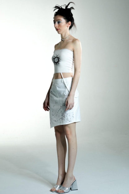 Handcrafted Asymmetrical Midi Skirt