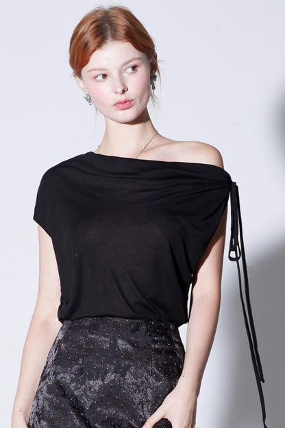 Natural Silk Multi-Wear Pleated T-Shirt