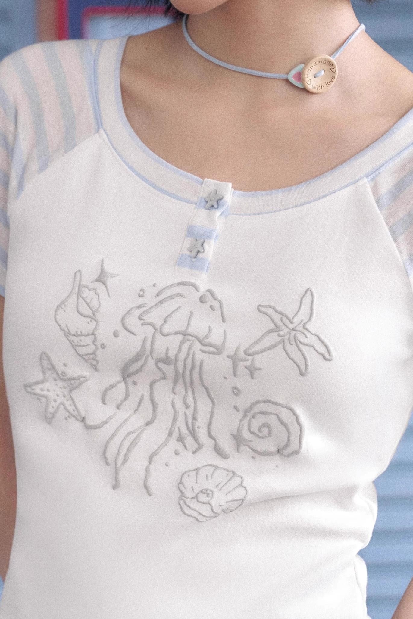 Oceanic Spirit Patchwork Tee