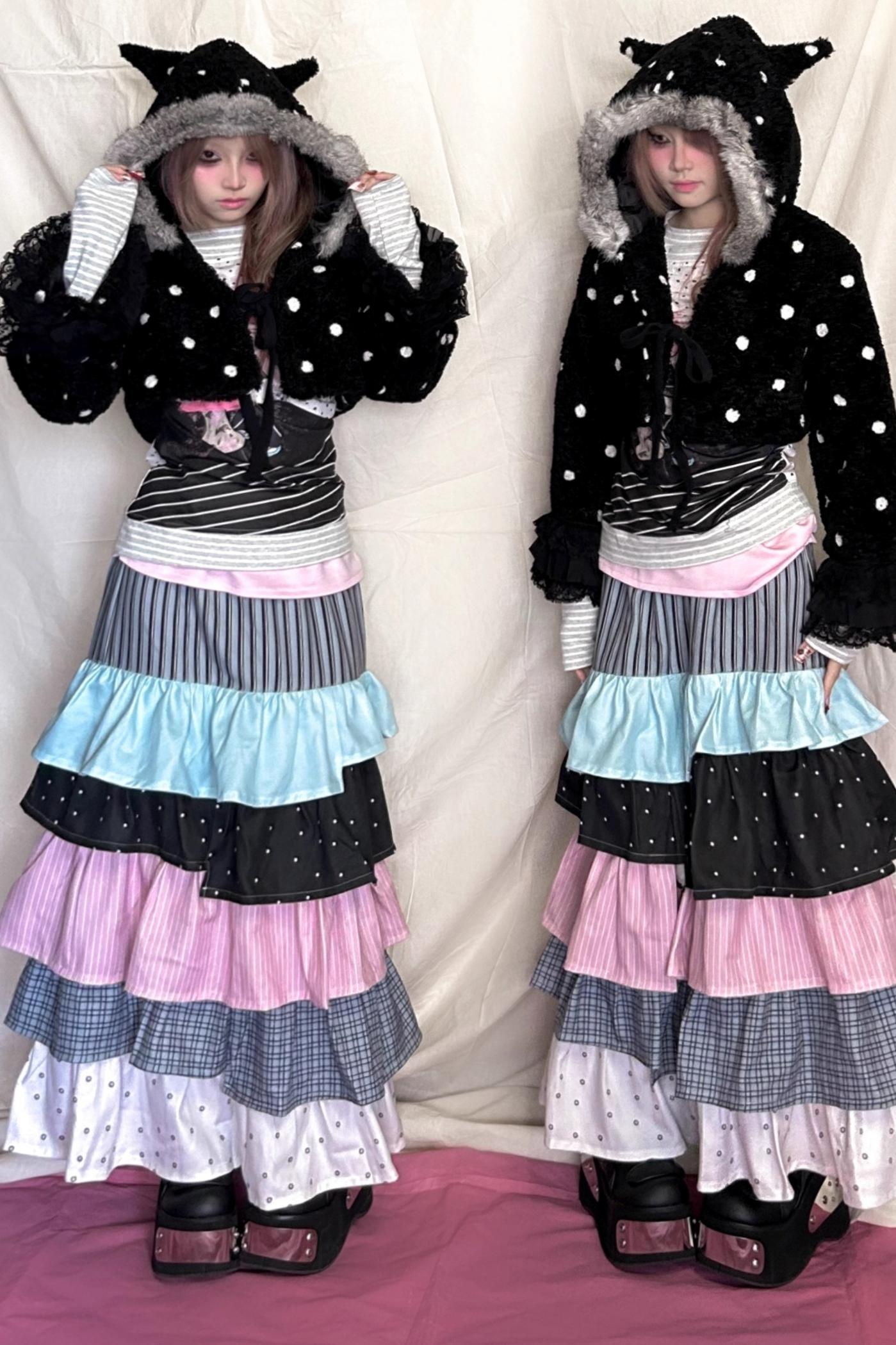 Original Design Cat Ear Plush Short Coat