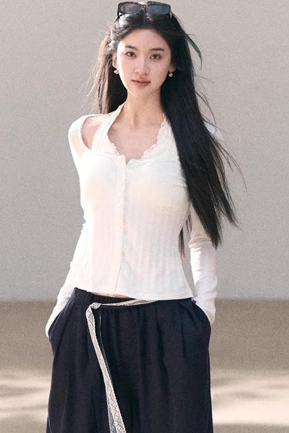 Lyocell Linen Lace Pants