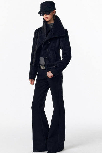 Fleece-Lined Flared Pants