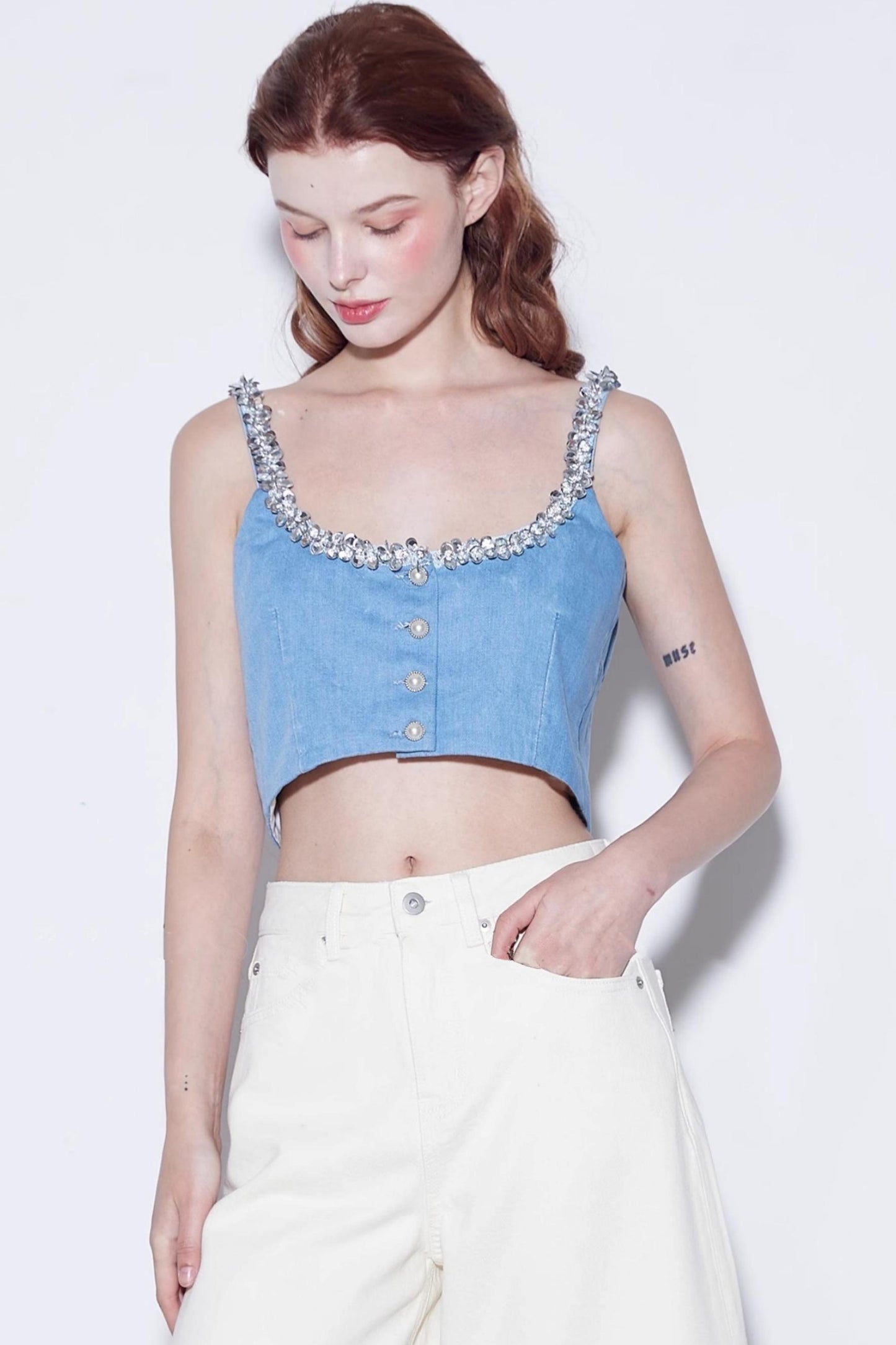 Luxury Denim Undershirt