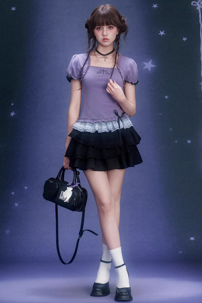 Pure Desire Purple Lace Top