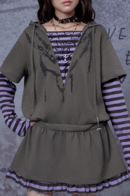 Fighting Spirit Hooded Dress