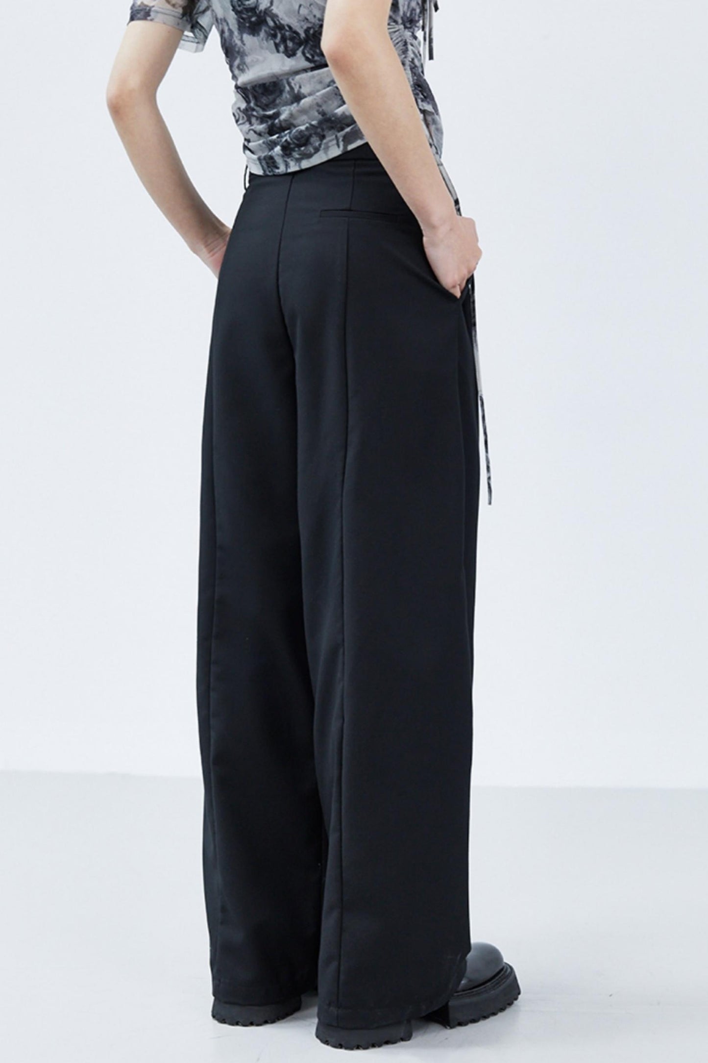 Deconstructed Women’s Black Trousers