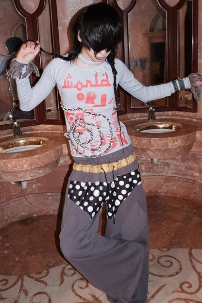 Swimming World Asymmetrical Long Sleeves Top