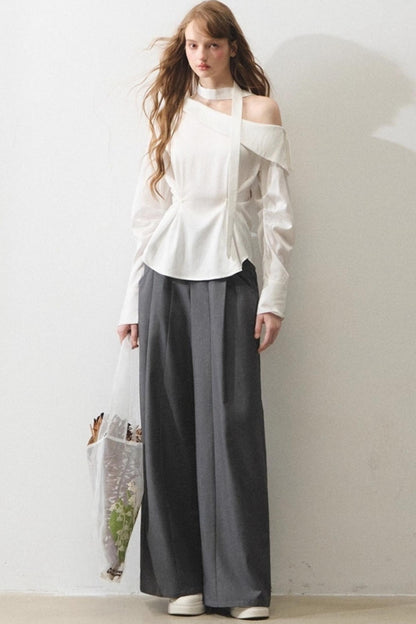 Mint Asymmetrical Shirt Set-Up