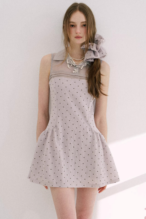 Misty Purple Retro Dress