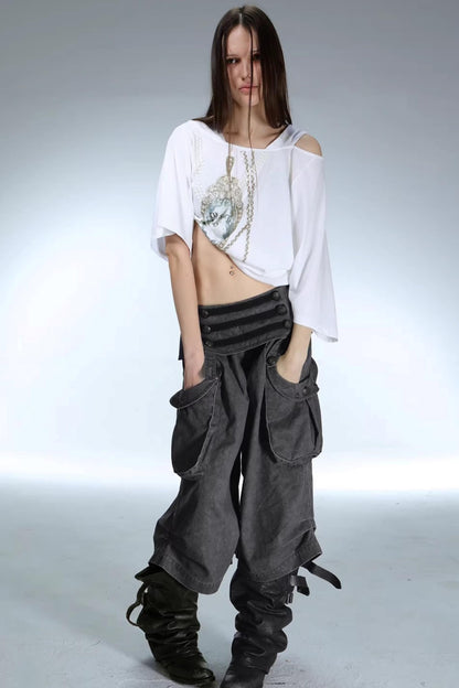 Retro Gemstone Hooded Top