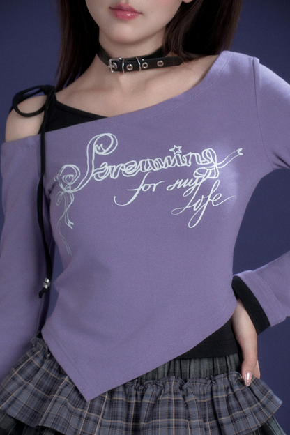 Black and Purple Desire Top