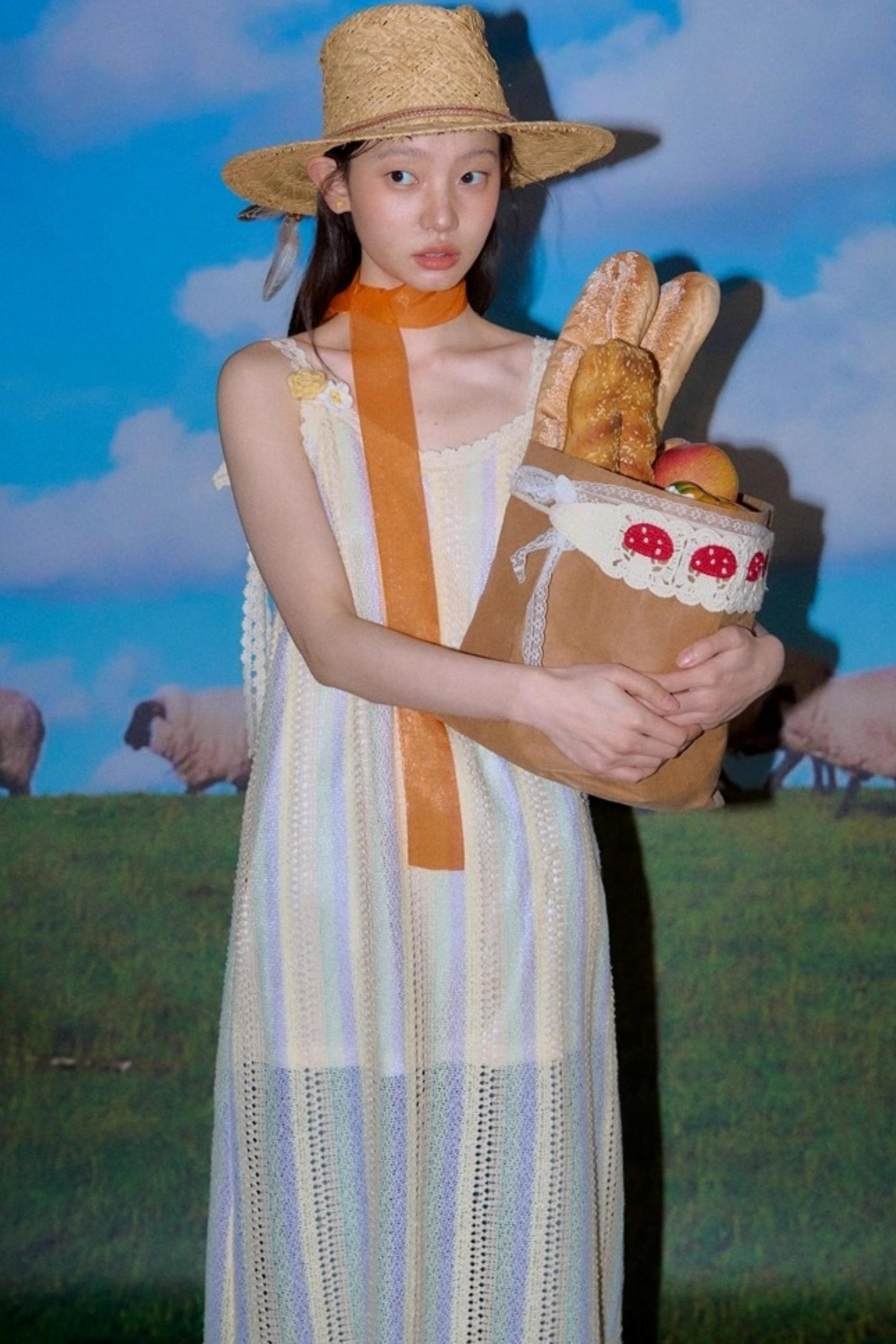 Rainbow Bohemian Hand Hook Flower Dress