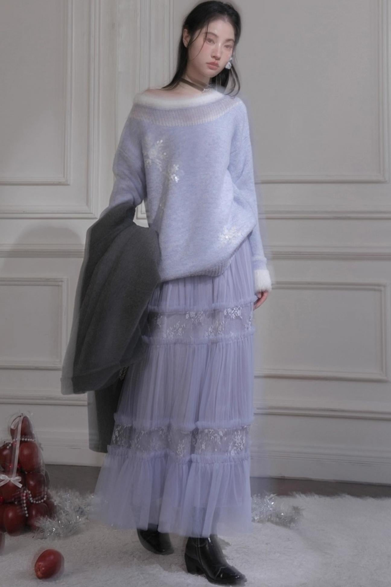 Layered Dreamy Velvet Skirt