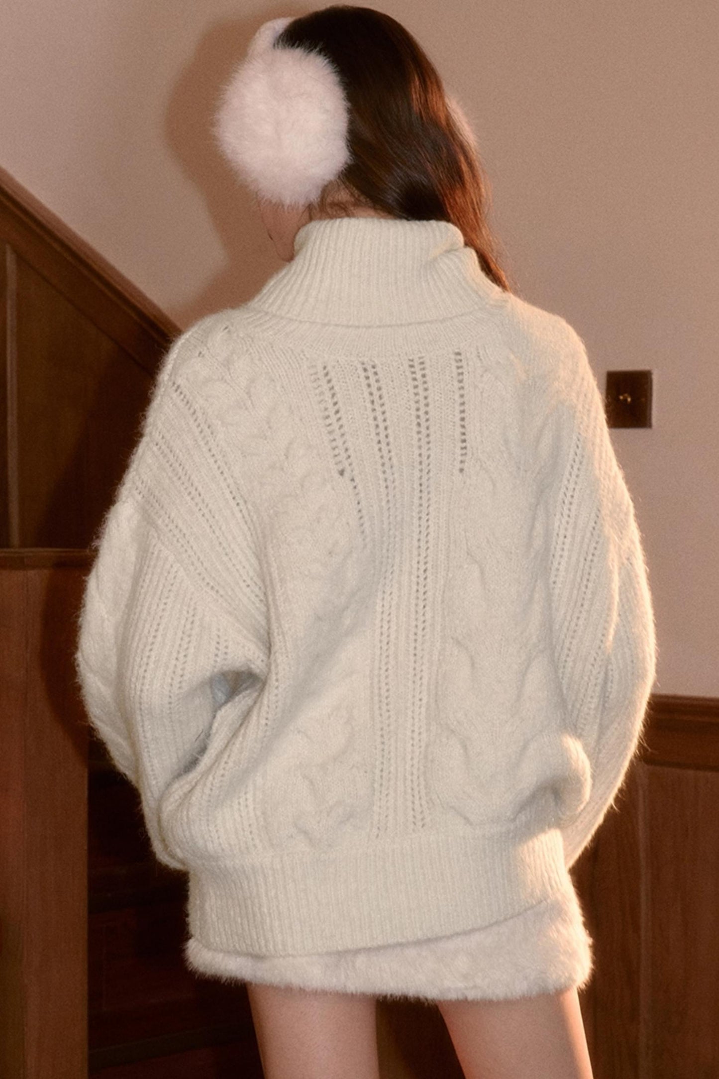 Vintage College Cable Knit Sweater