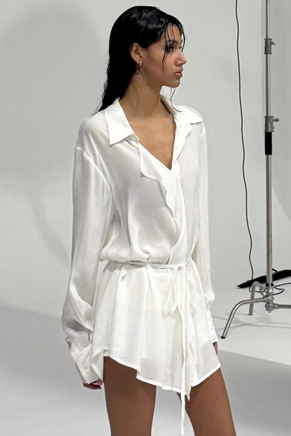 Heavy Sand-Washed Tencel Shirt