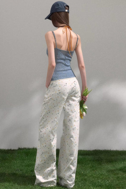 Sweet Floral Girly Pants