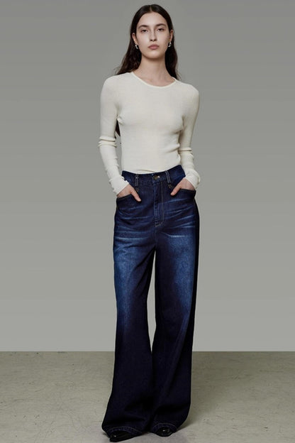 Vintage Winter High-Waisted Slimming Jeans