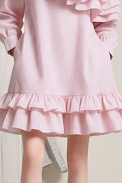 Cherry Blossom Ruffled Dress