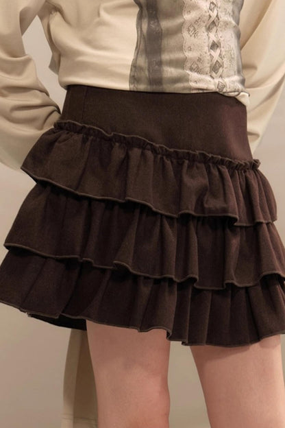 Winter Wool High-Waisted Skirt