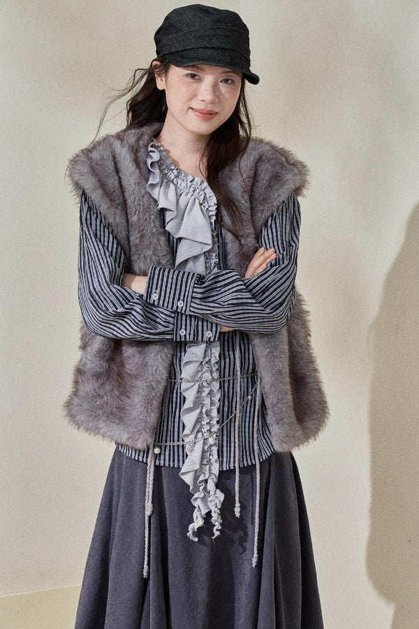 Eco-Friendly Faux Fur Vest