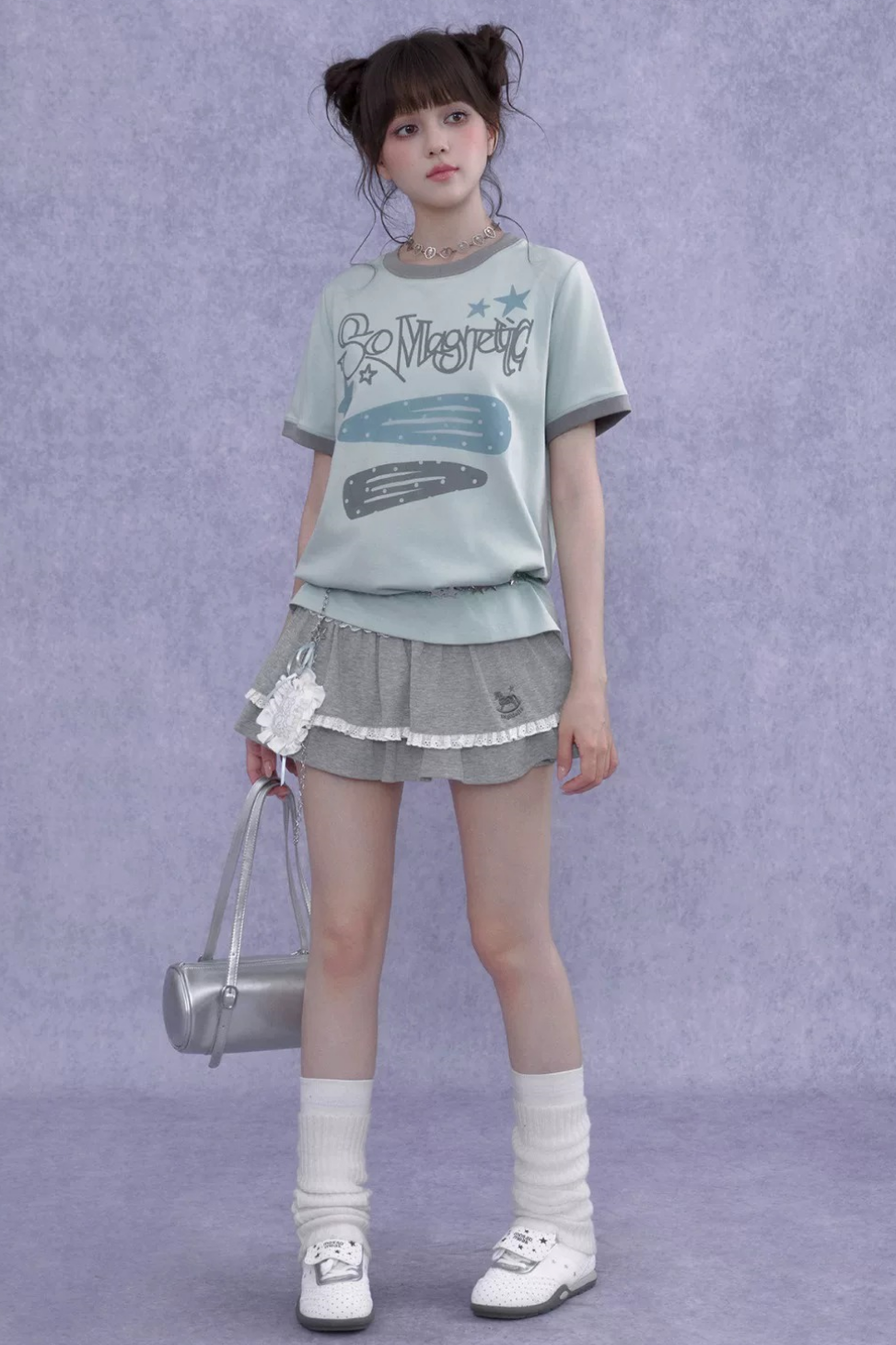 Sweet Cool Print T-Shirt Shorts Set-Up