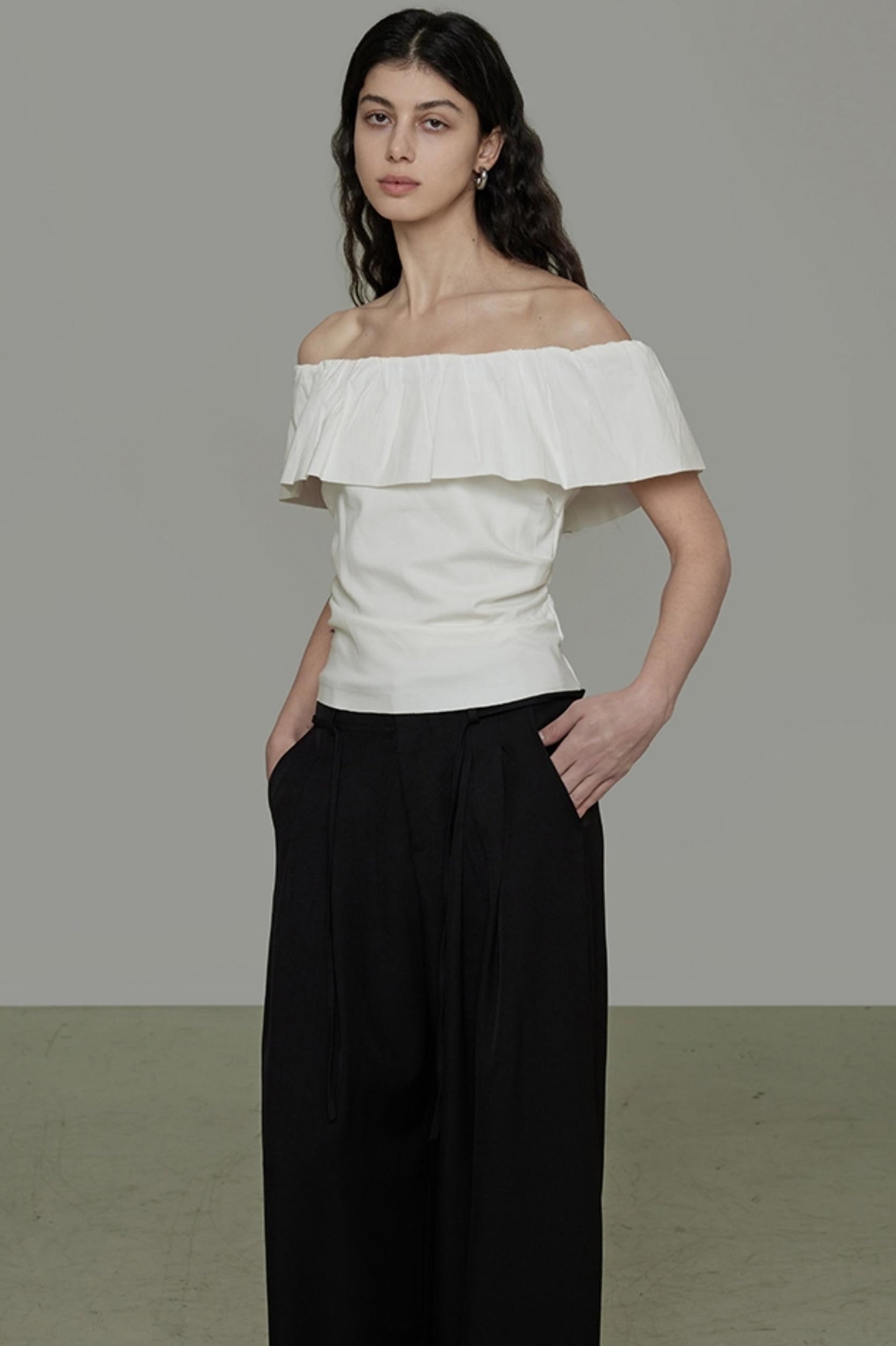 Modern Off-Shoulder T-Shirt