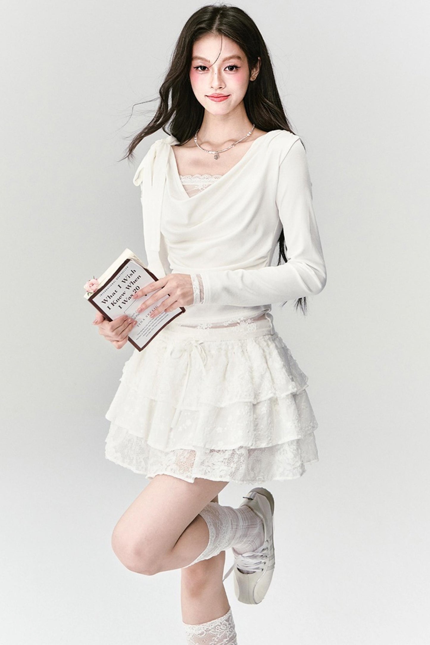 Pure Desire Lace Knit Top Set-Up