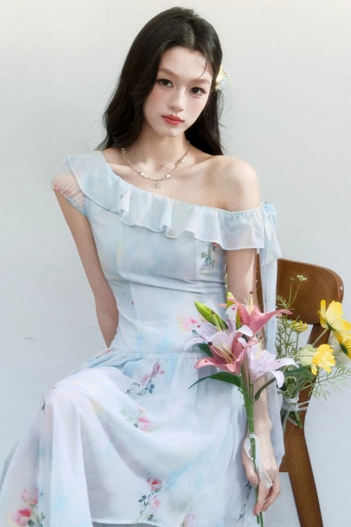 Sea Salt Rose Print Dress