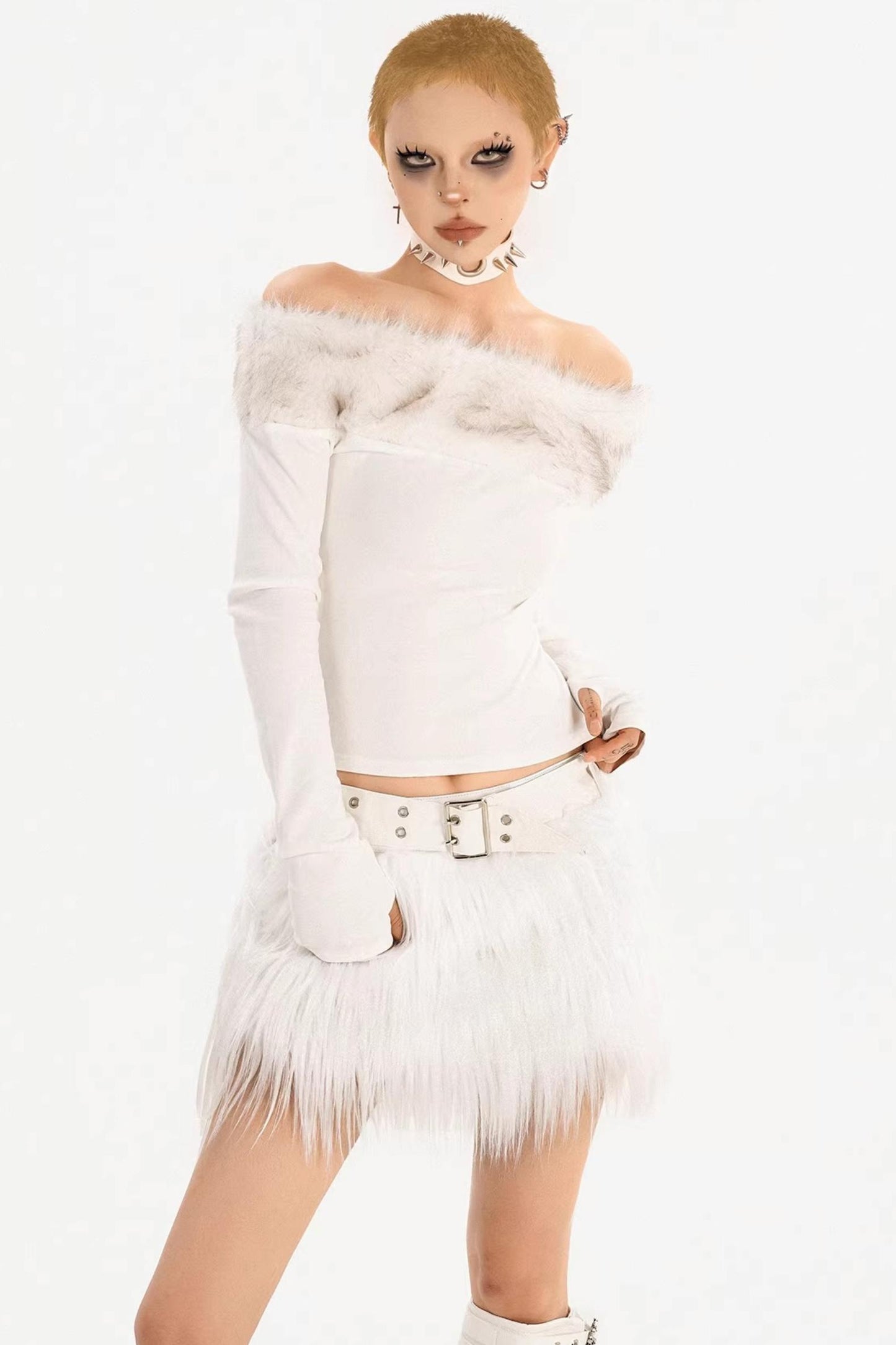 Romantic Gothic Plush Skirt