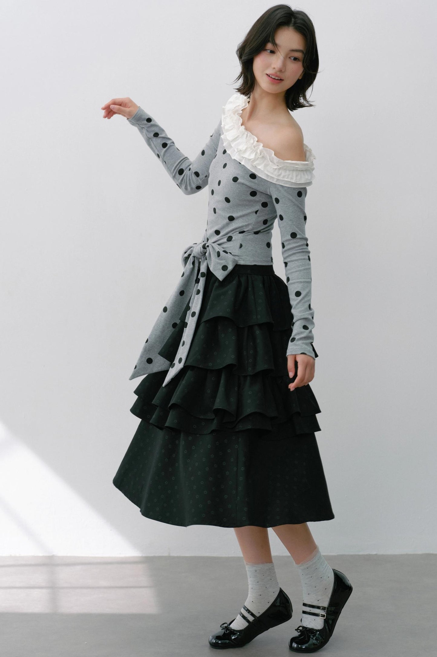 Vintage Flower Puffy Skirt