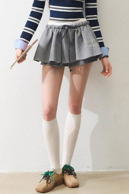 Knitted Sweatshirt Skirt Set-Up